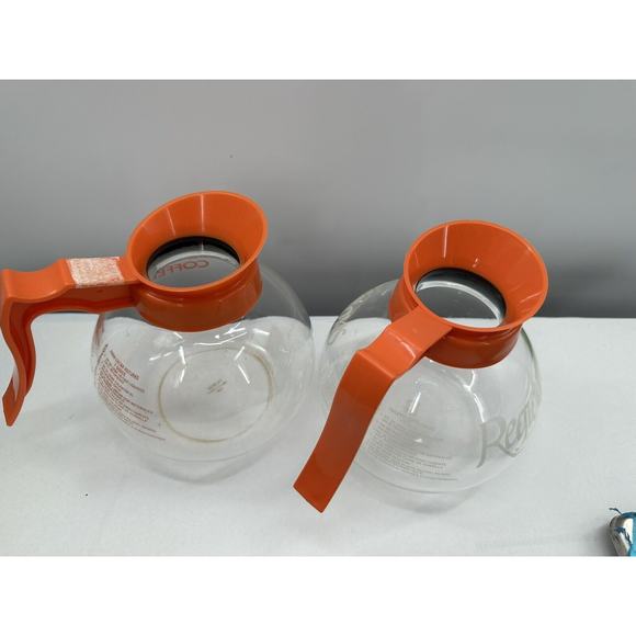 Commercial Coffee Pots/Carafes/Decanters DINER Orange Replacements 2 Pk-12 Cup - Picture 10 of 12